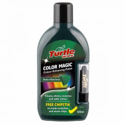 Цветна полир паста Turtle Wax Color Magic + коректор - тъмно зелена 500мл