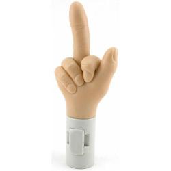 Вибратор Среден пръст с ротация, телесен