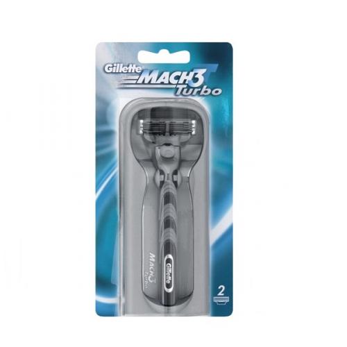 Gillette Mach 3 Turbo самобръсначка с 2 ножчета с цена от лв - Sravni.bg