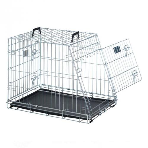 Метална скосена сгъваема клетка Savic Dog Residence Mobile с цена от лв ...