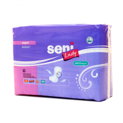 Seni Lady Super Дишащи урологични превръзки с анатомична форма за жени ...
