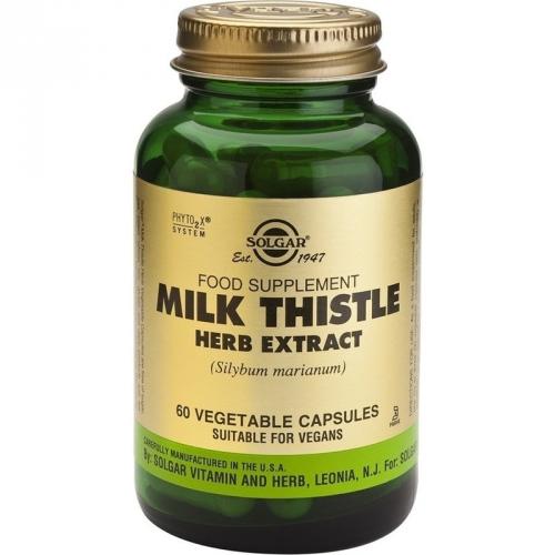 СОЛГАР БЯЛ ТРЪН ЕКСТРАКТ КАПС. 60 / SOLGAR MILK THISTLE HERB EXTRACT CAPS 60TMX... с цена от лв